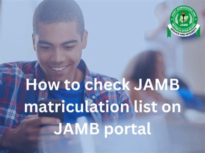 How to Check JAMB Matriculation List